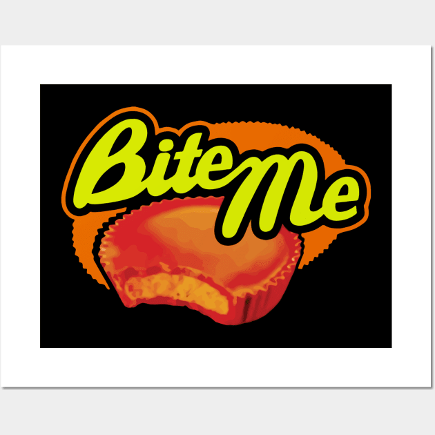 Bite me cookie merch Wall Art by Griseldasion_shop